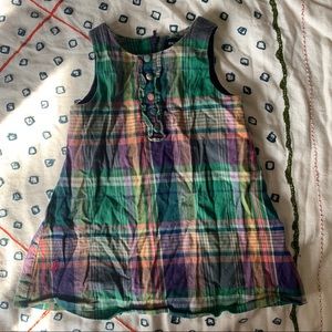 Ralph Lauren green plaid tunic dress